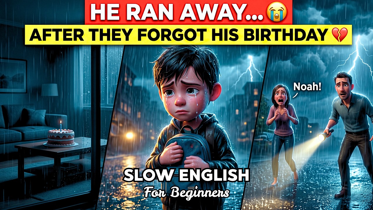 They Forgot His Birthday... Now He's Gone 💔 | English Listening Practice (A2 Level)