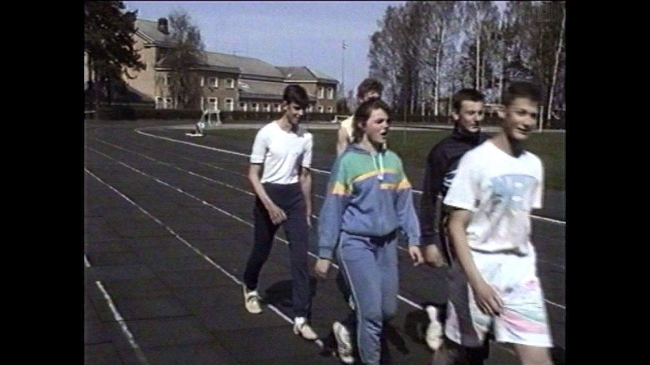 Olimpiskā diena Rojas vidusskolā.  1993.g.