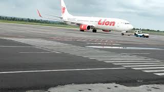Pesawat Lion Air push back