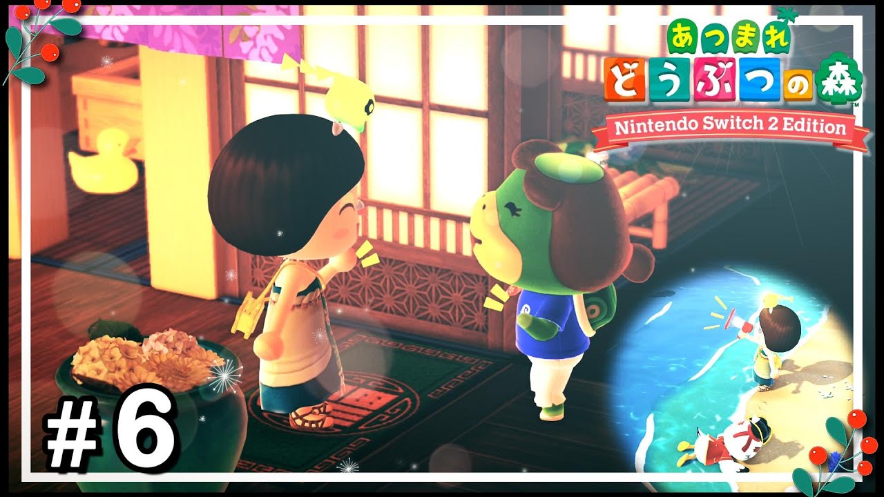 あつ森 アプデ後 のんびり島風景 ～無料アプデVer.3.0 ホテル2号室のコーデをお手伝い！ 海賊ジョニーにメガホンを使う～【あつまれ どうぶつの森】#6