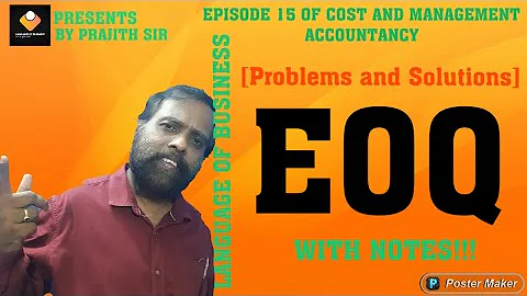 EOQ ( Problems and solutions ) EPISODE:15 ( Language of business )