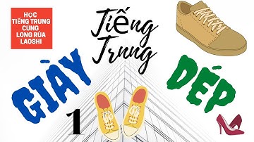 Tự học tiếng Trung chủ đề các loại Giày Dép P1