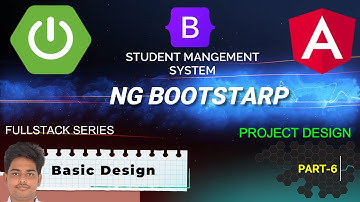Angular ng Bootstrap Basic design.Project With Spring Boot and Angular.(Student Management System) .