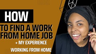 How To Find A WAH Job My experience working from home