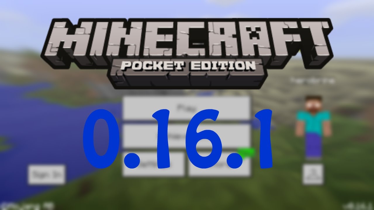 MCPE 0.16.1 IS OUT NOW! Bug fixes and more... - YouTube