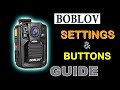 🔥 2021 | Boblov Body Camera Settings and Buttons Walkthrough Guide