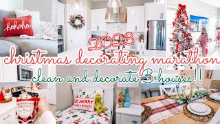 CHRISTMAS DECORATING MARATHON || Chistmas decor ideas 2023 || Christmas decorations 2023