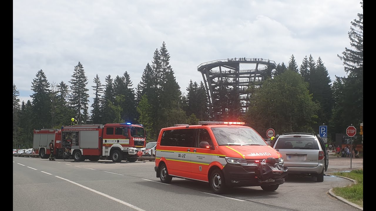 HASIČI HM 28.7.2021 Požár osobního automobilu - Janské Lázně