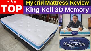 Top Hybrid Mattress in India! King Koil Posture Sense 3D Memory Mattress Review with Price!