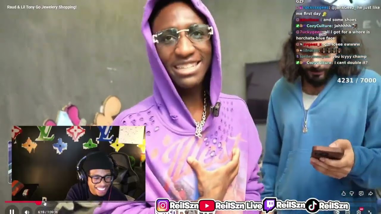 RauD N Lil Tony Go Buy ICED OUT JEWLERY 😯👀(Reil Reacts)