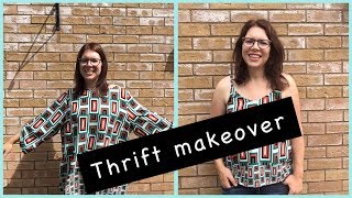 CHARITY SHOP/THRIFT MAKEOVER #1 CAMISOLE TOP