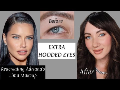 HOODED EYES: EVERYDAY MAKEUP WITH A TOUCH OF GLAM ️ Muse - Adriana Lima 👑 - YouTube