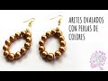 Aretes Ovalados en Perlas de Colores LaBisu