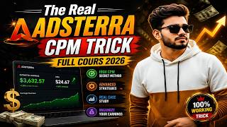 The Real Adsterra CPM Trick That's Working Now full Cours 2026