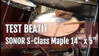 Vintage test BeatIt: werbel Sonor S-Class Maple 14" x 5"