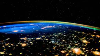Spaceflight over the plains of North America