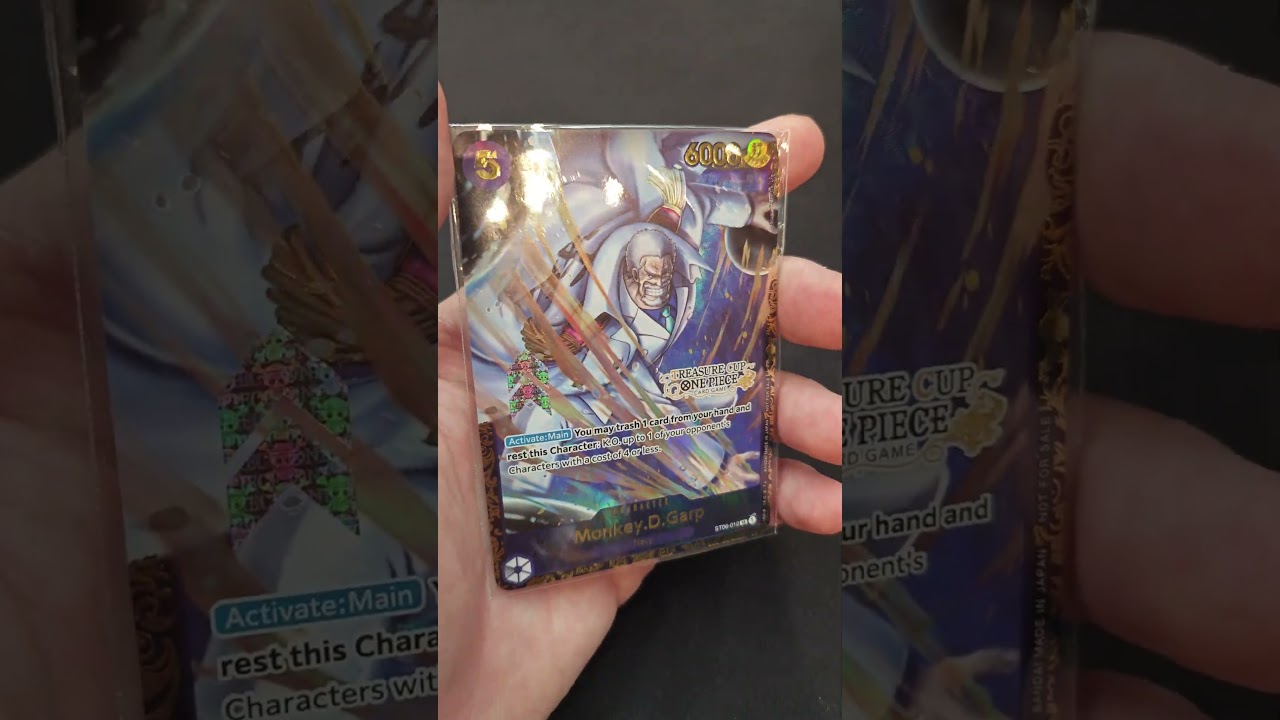 MONKEY D GARP TREASURE CUP CARD - ONE PIECE CARD GAME #onepiece