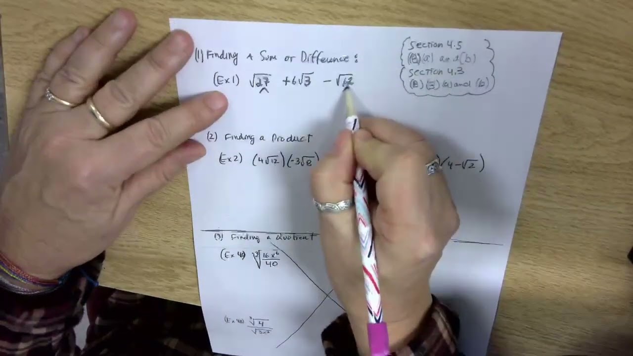 Simplifying Radicial Expressions