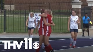 Harding Academy throttles Shiloh Christian to lift 4th straight girls soccer state title