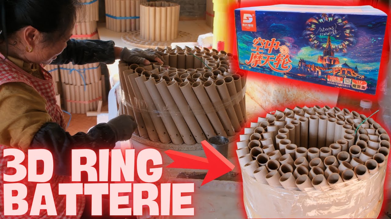 NEUHEIT: Was ist eine 3D-Ring-Batterie? Blick in Chinas Feuerwerksfabriken