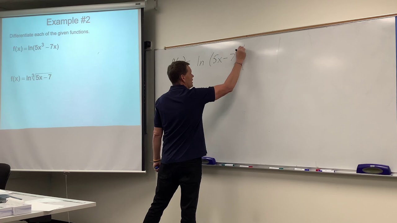 Calculus - Exponential and Logarithmic Functions - Example #2abc - YouTube