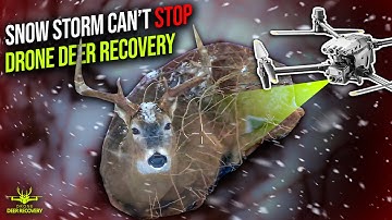 Snow Storm Can’t Stop Drone Deer Recovery from Locating Buck ￼￼