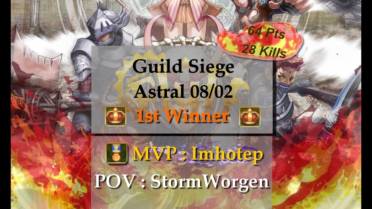 Flyff Universe | Génèse | Guild Siege 08/02/23 | StormWorgen POV