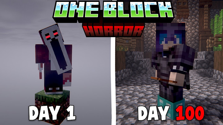 100 Days of Minecraft Hardcore ONE BLOCK HORROR?