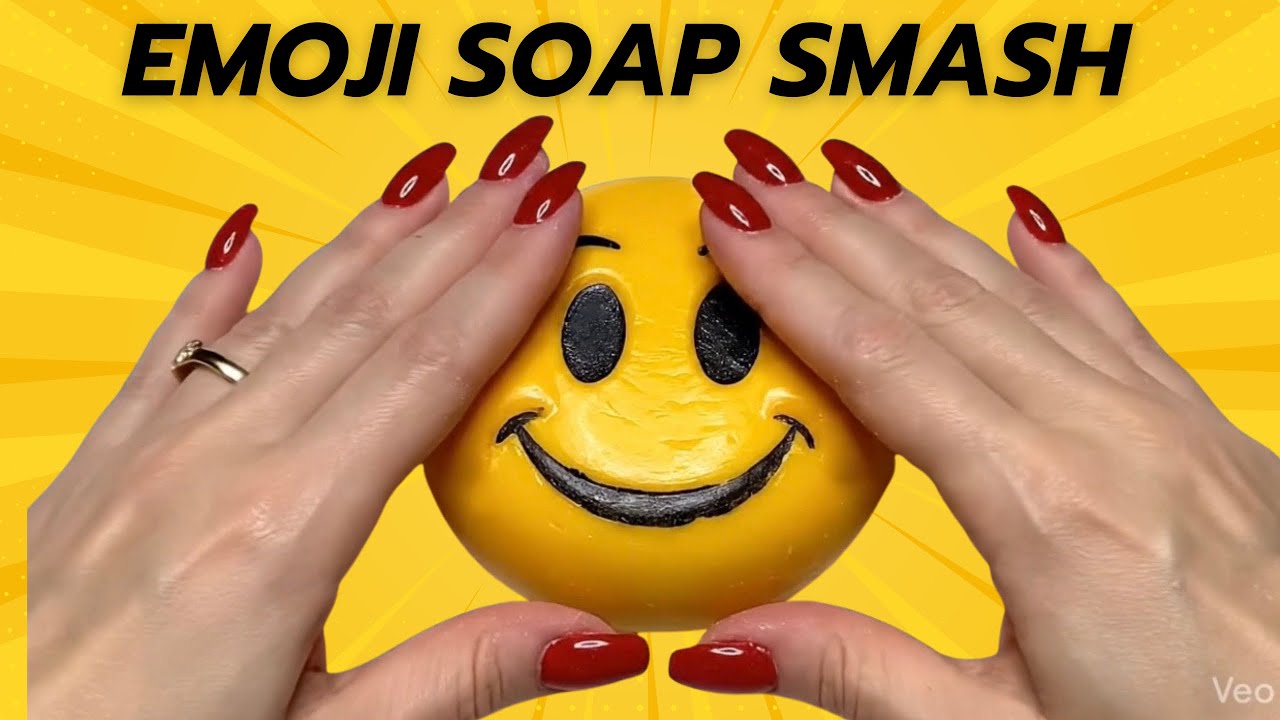 🔥EMOJI SOAP SMASH 😱 Satisfying ASMR Emoji Crush! 