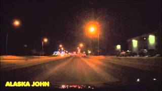 WINTER NIGHTTIME DRIVE DOWNTOWN - Anchorage Alaska - December 5th 2015
