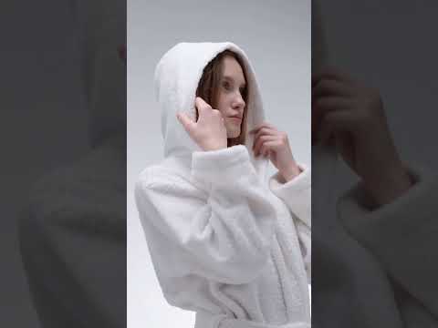 Халат махровий унісекс с Капюшоном 450 г/м2, видео 1