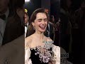 Lily collins at the 2024 bafta awards lilycollins bafta shortsfeed