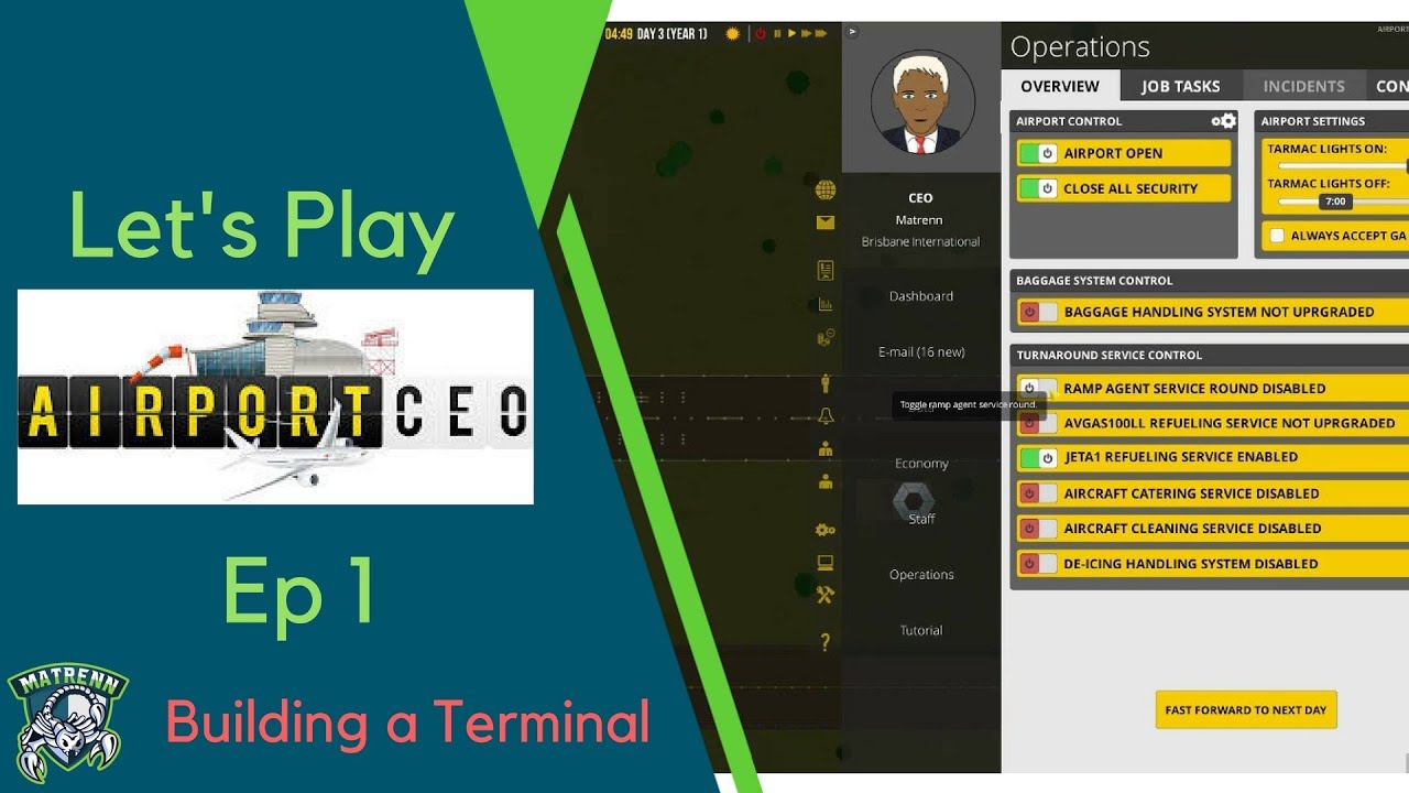 Airport CEO :EP1 - Terminal, Runway, Fuel