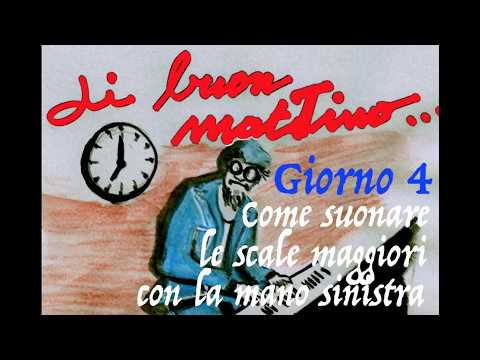 Videocorso di Pianoforte "Di buon matTINO": Giorno 4 Come suonare le scale maggiori con la sinistra