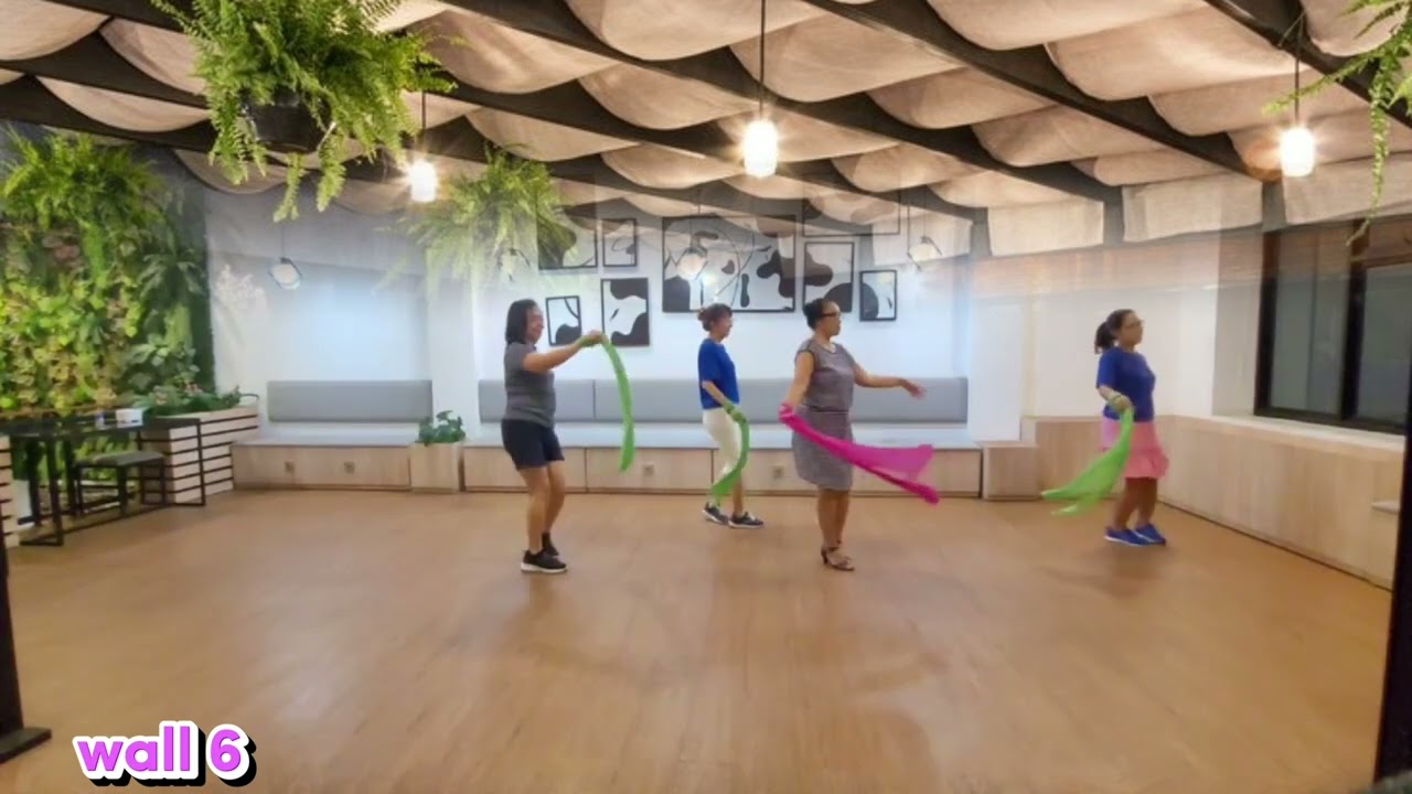 Tari Selendang Line Dance💃💃#choreography  by Vee Trias ( INA )\u0026 Herlina Aritonang ( INA )#June 2023
