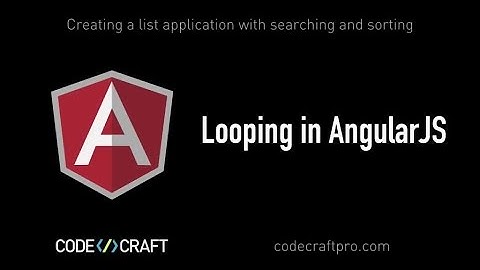 Looping in AngularJS- S02 EP01 - Creating a list application with searching and sorting