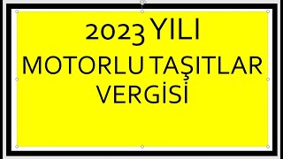 2023 Motorlu Taşıtlar Vergisi, Motorlu Taşıtlar Vergisi ne kadar oldu , MTV 2023 , mtv vergisi screenshot 5