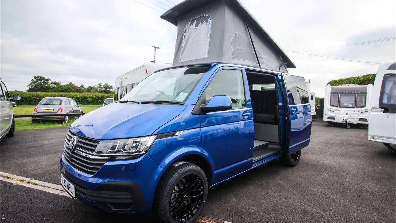 2023 VW Transporter Camper Ravenna Blue SWB 150 YouTube