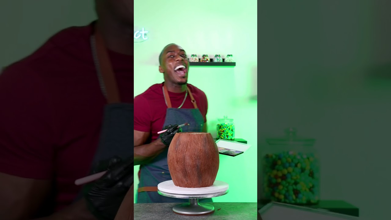 I made a wine barrel cake 