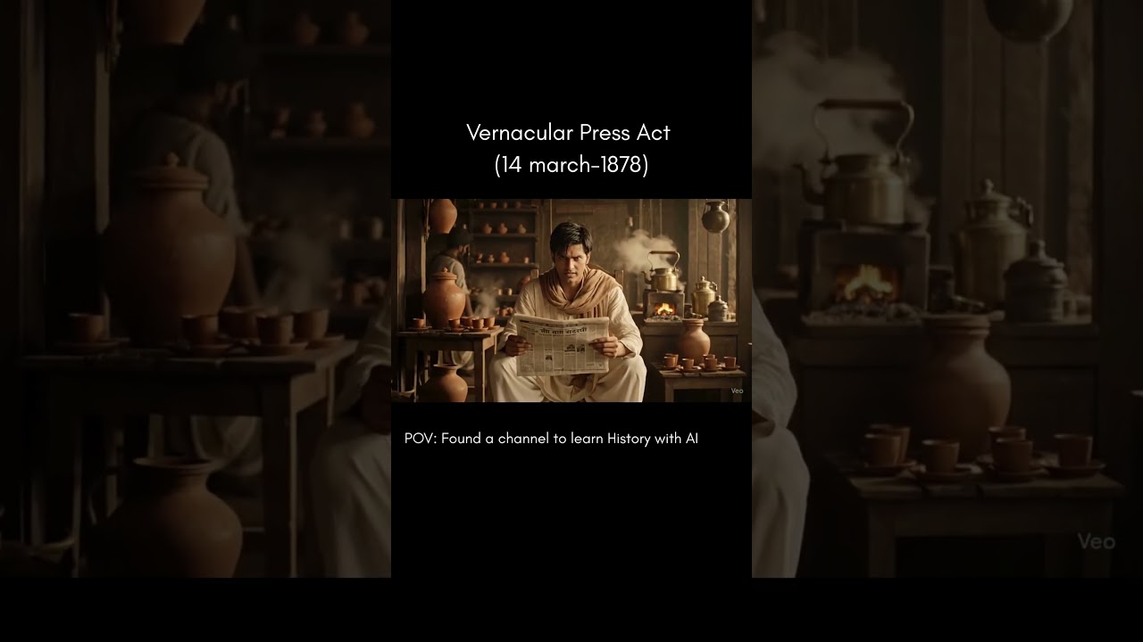 Vernacular Press Act 1878 | Learn History with AI  