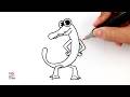 Dibujando a ORANGE paso a paso ✍️ RAINBOW FRIENDS | How to Draw &amp; Color Orange