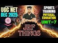 UGC NET Physical Education Unit 7 | UGC NET Physical Education Sports Training By Monu Sir
