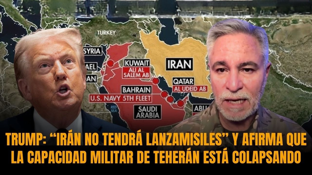 🔥TRUMP: “IRÁN NO TENDRÁ LANZAMISILES” y afirma que la capacidad militar de Teherán está colapsando