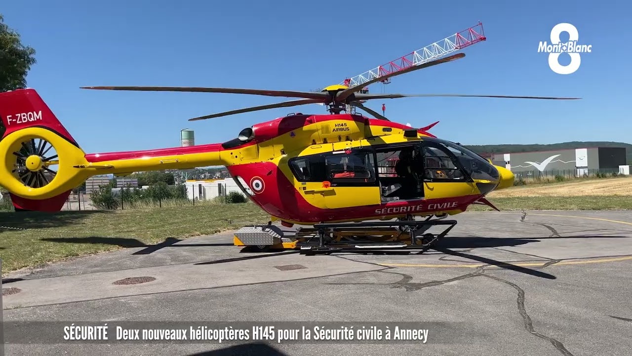Deux nouveaux hélicoptères H145 pour la Sécurité civile à Annecy