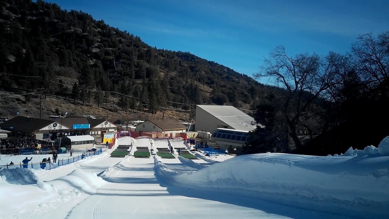 Snow Tubing Onboard POV Ride at Yeti's Snow Park Mountain High East