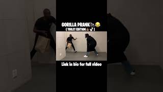 GORILLA PRANK (TOILET EDITION)🦍😂(funny) #comedy #prank #funny #laugh #gorillaprank