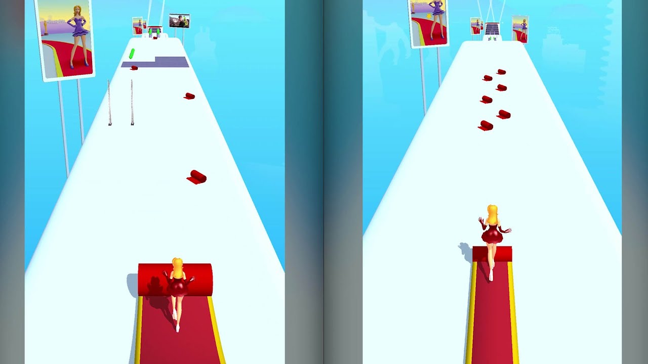 Carpet roller - Android,iOS All Levels (1-3) Game Play Endless Run