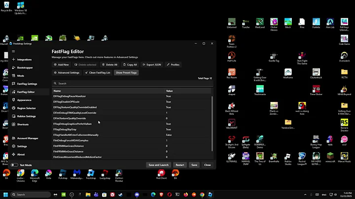 BEST ALLOWED FASTFLAGS FOR HIGH FPS.