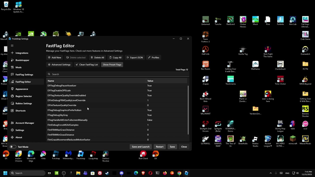 BEST ALLOWED FASTFLAGS FOR HIGH FPS.