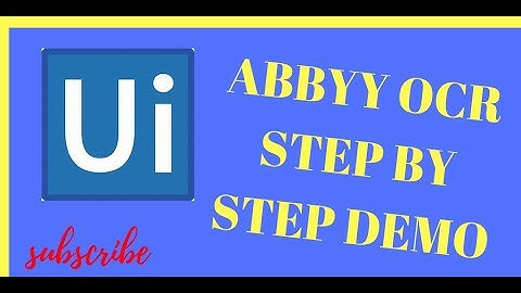 Abbyy OCR Uipath Step By Step Demo